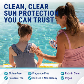 Lotion solaire Coral Isles SPF 50 200g application sur la peau