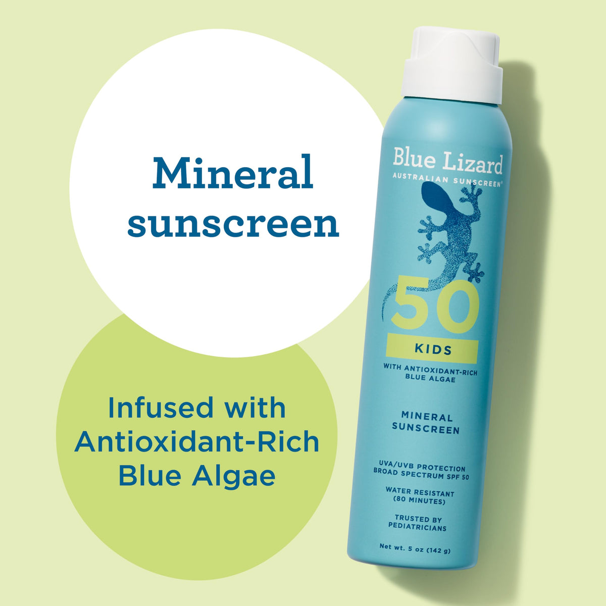 Lotion solaire minérale BLUE LIZARD sur un fond de plage