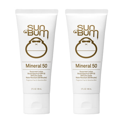 Lotion solaire minérale Sun Bum SPF 50 pack de 2