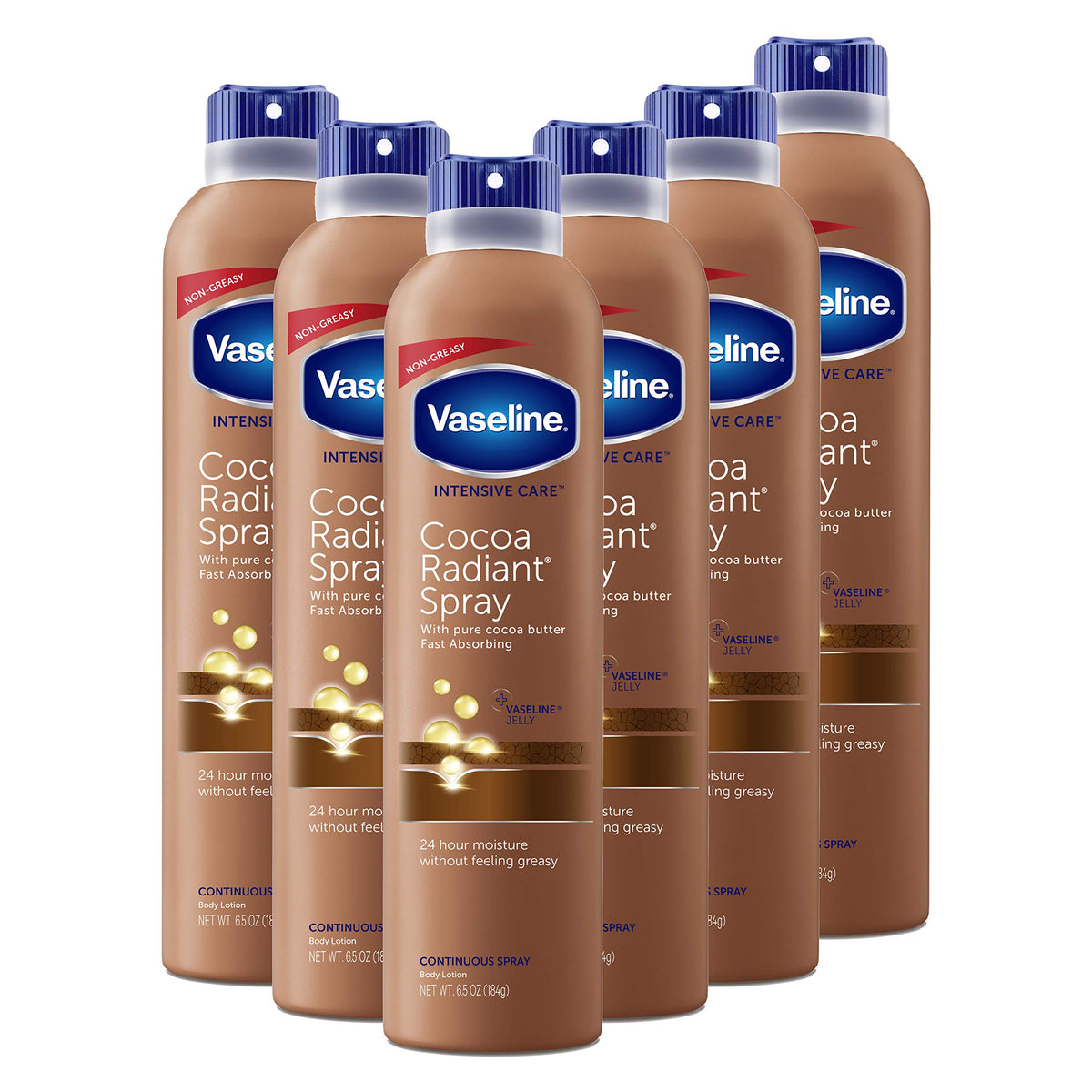 Lotion spray Vaseline Cocoa Radiant 6,5 oz vue avant