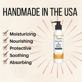 Lotion Tallow & Lait de Chèvre et ingrédients bio