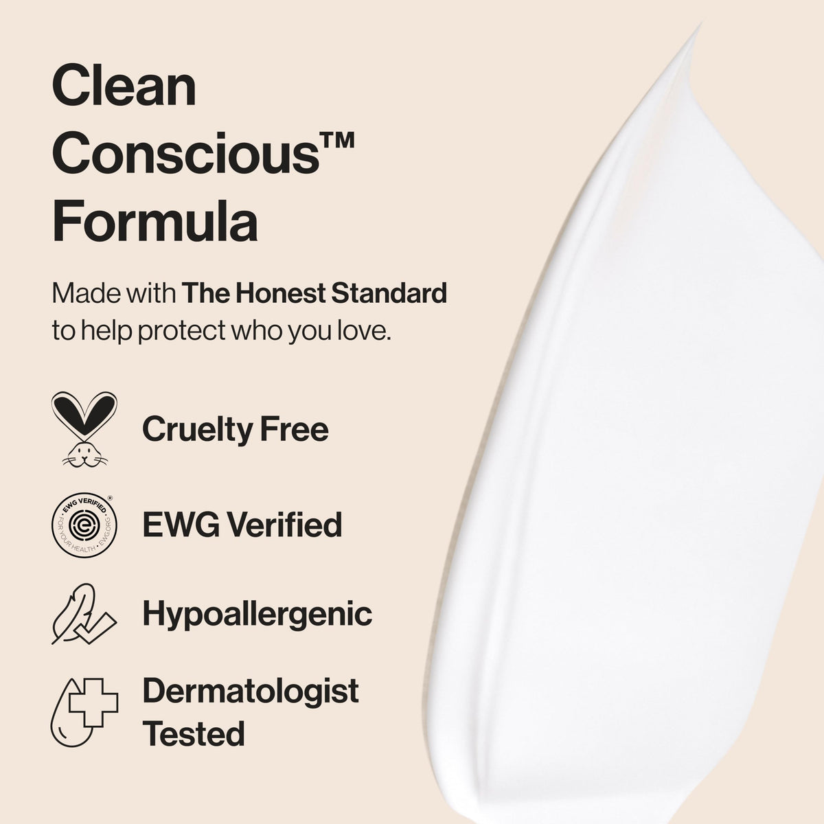 Lotion visage et corps Lavande The Honest Company sur peau