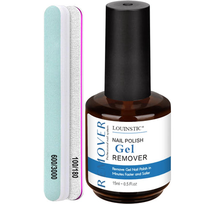 LOUINSTIC Kit de Dissolvant Vernis à Ongles Gel 82g vue avant