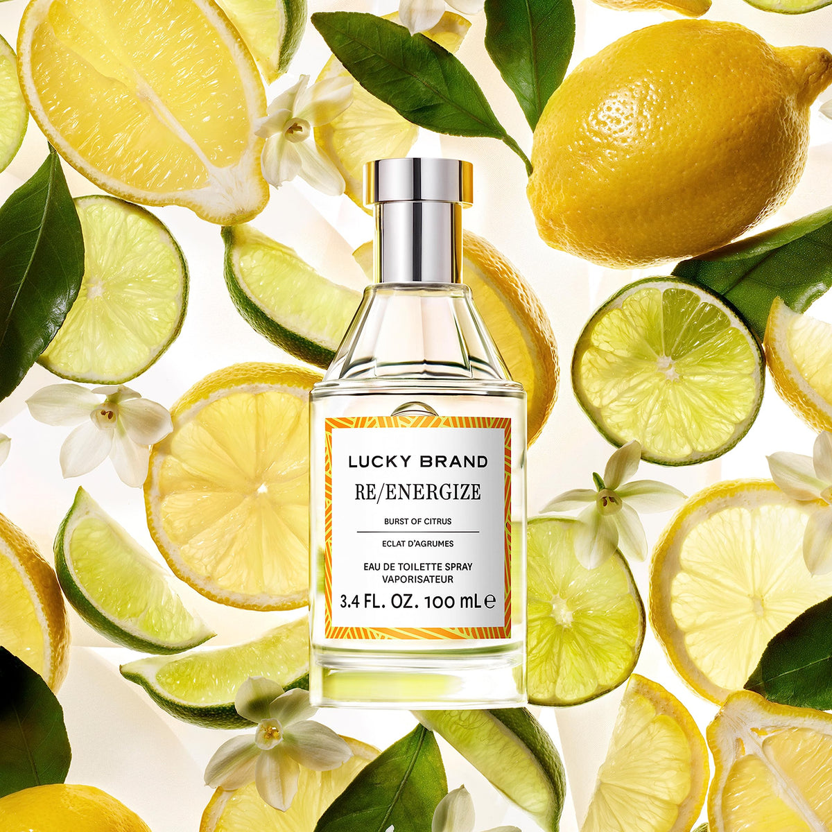 Lucky Brand Re/Energize Eau de Toilette 100 ml avec notes d'agrumes