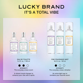 Lucky Brand Re/Energize parfum unisexe dans un cadre naturel