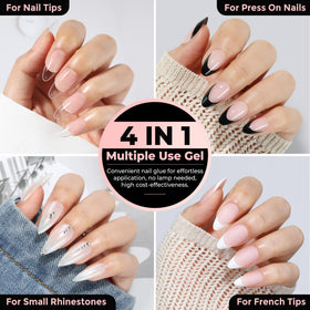 Luckyfairy colle à ongles en gros plan sur le tube