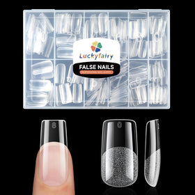 Luckyfairy Ongles Carrés Medium Prêts à Poser 240pcs, vue de face