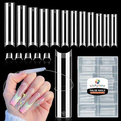 Luckyfairy XXL Nail Tips carrés 120 pièces en paquet