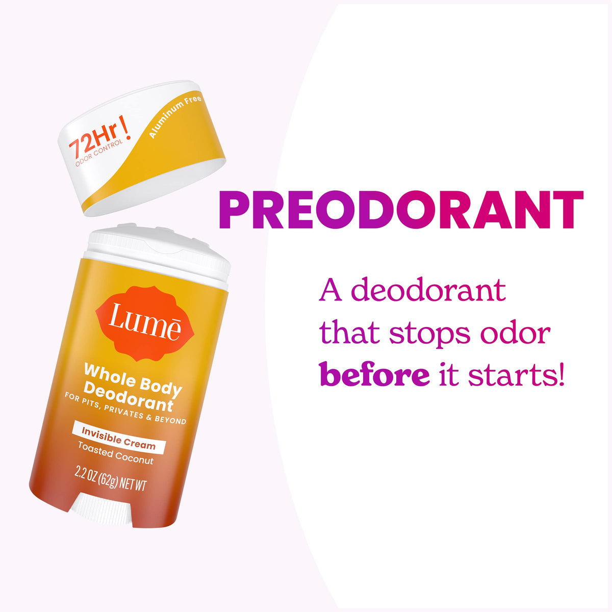 Lume Déodorant Crème Stick 2,2 oz en environnement quotidien