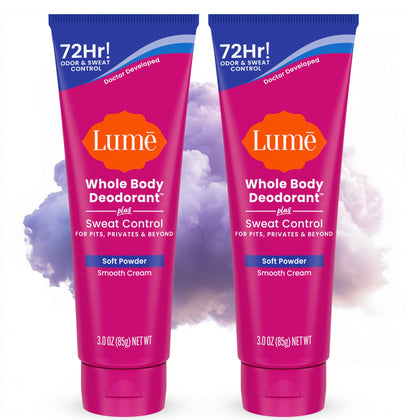 Lume Déodorant Crème Tube 3 oz vue avant avec étiquette