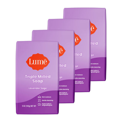 Lume Savon Moulé Lavande Sauge 5 oz vue avant