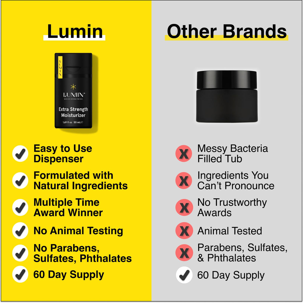 Lumin Balm Hydratant, pot de 100ml sur fond neutre