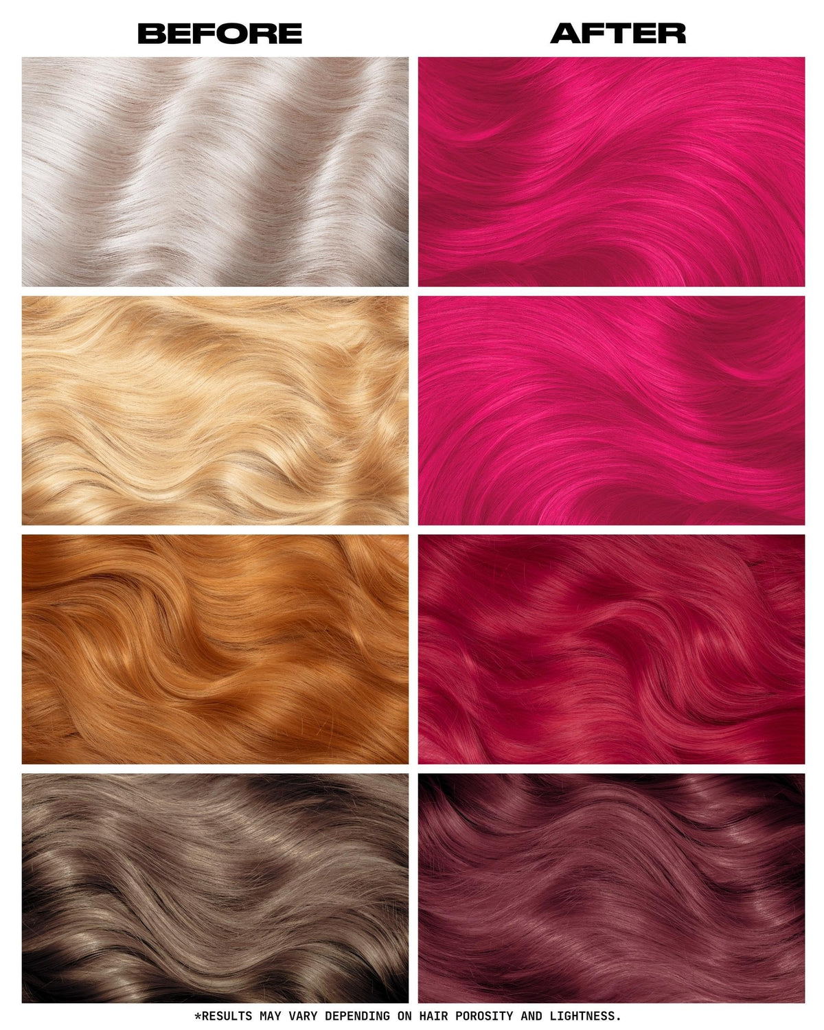 Lunar Tides couleur de cheveux semi-permanente Lychee 118 ml avec texture