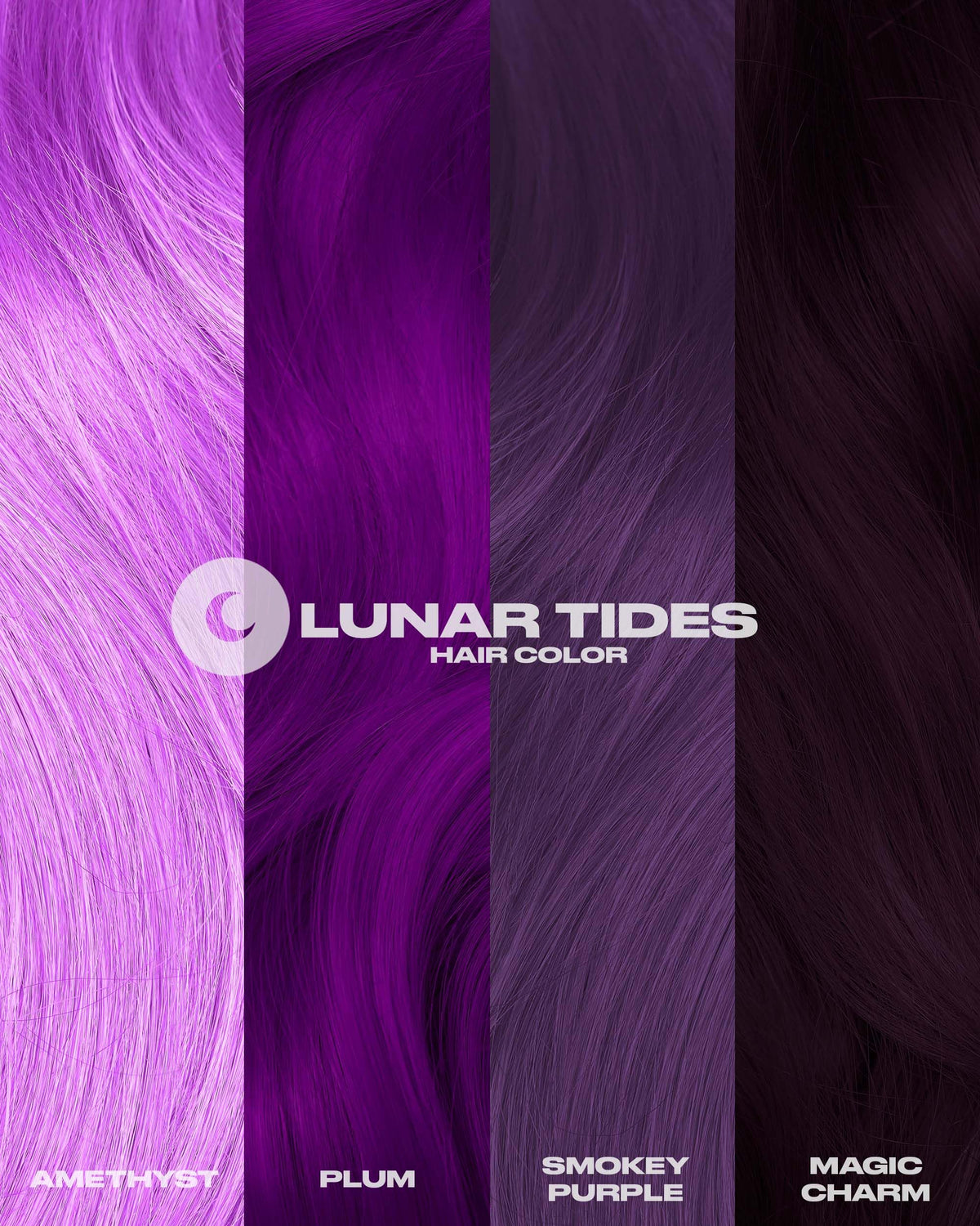 Lunar Tides Couleur de Cheveux Semi-Permanente Violet Fumé texture