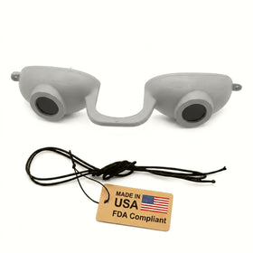 Lunettes de bronzage Super Sunnies flexibles gris vue de face