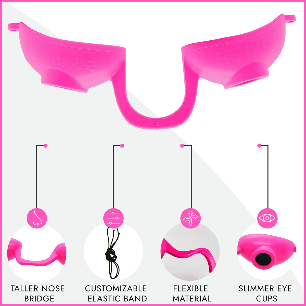 Lunettes de bronzing Super Sunnies, pack de 4