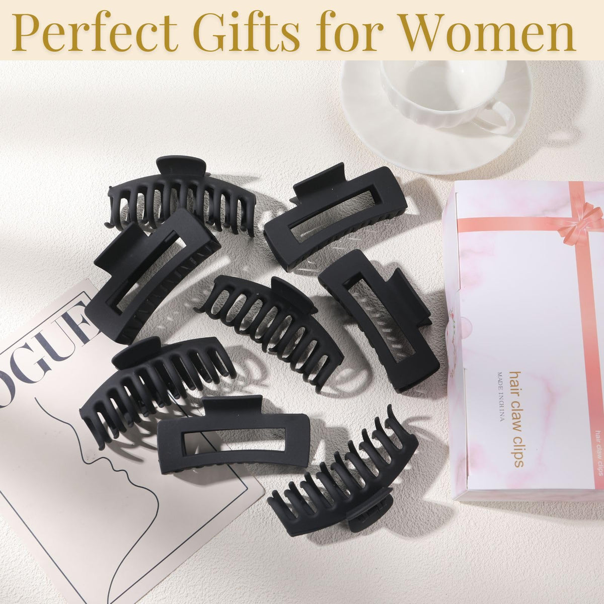 LuSeren clips à cheveux noirs en utilisation quotidienne