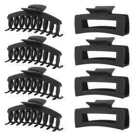 LuSeren clips à cheveux noirs, vue de face
