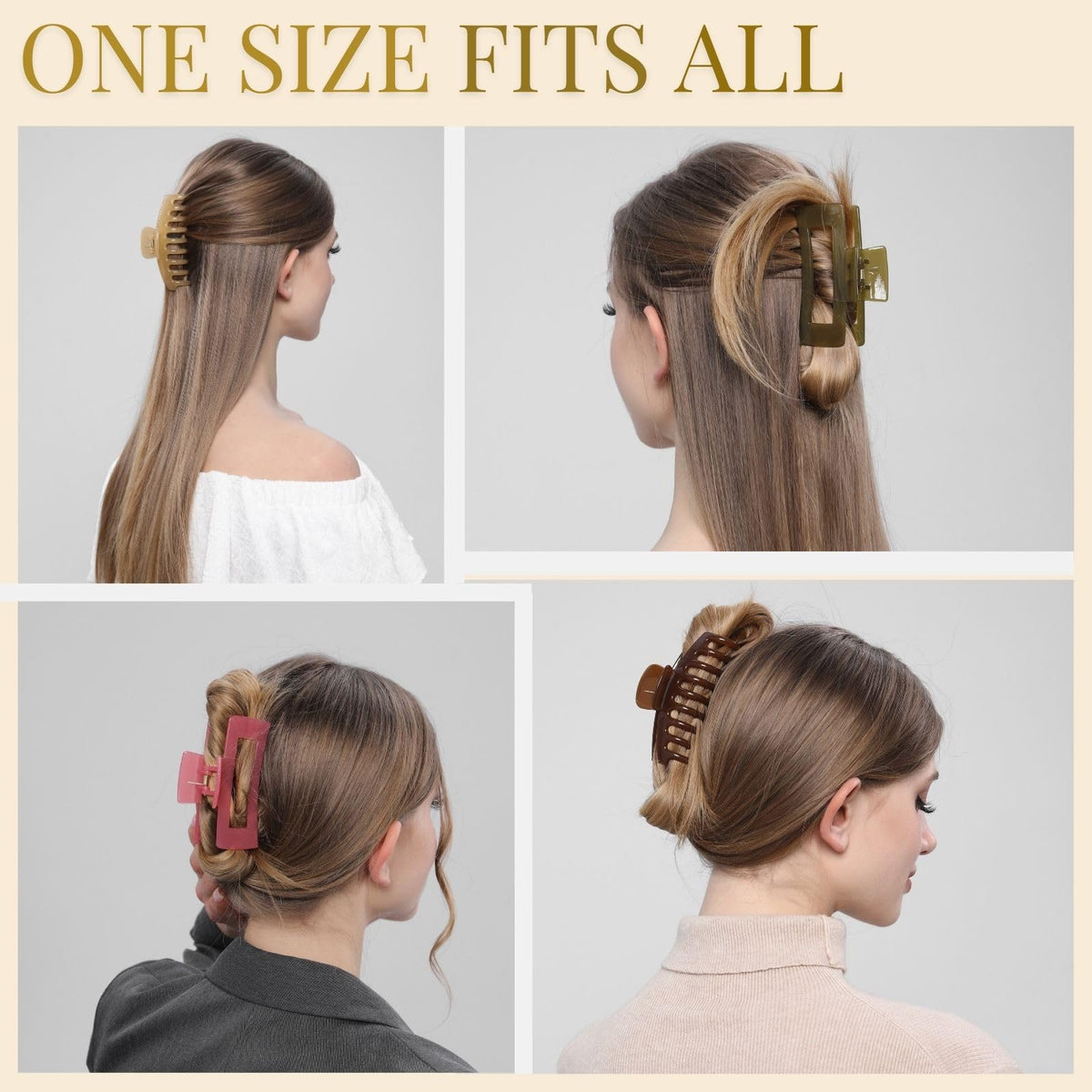 LuSeren clips à cheveux sur un modèle avec cheveux bouclés