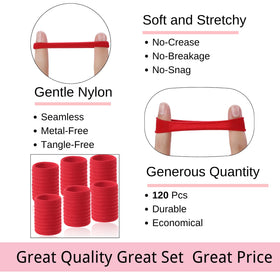 LuSeren Élastiques à Cheveux - Application sur Cheveux