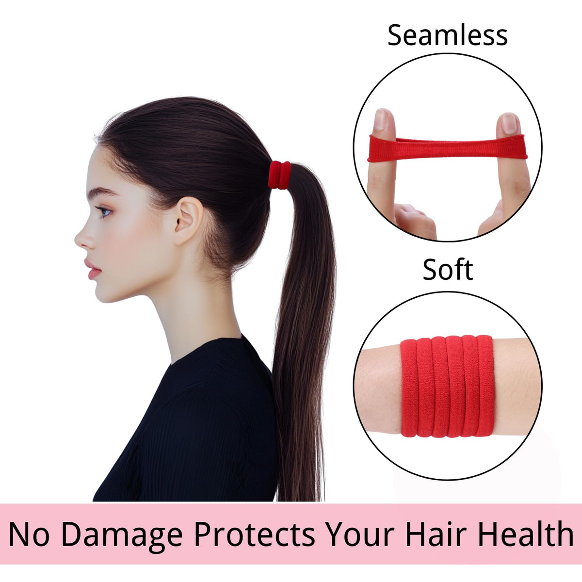 LuSeren Élastiques à Cheveux - Élastiques en Utilisation