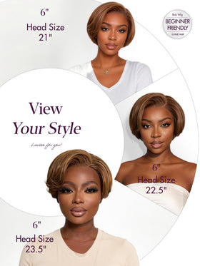 LUVME HAIR perruque courte pixie 6" prise en extérieur