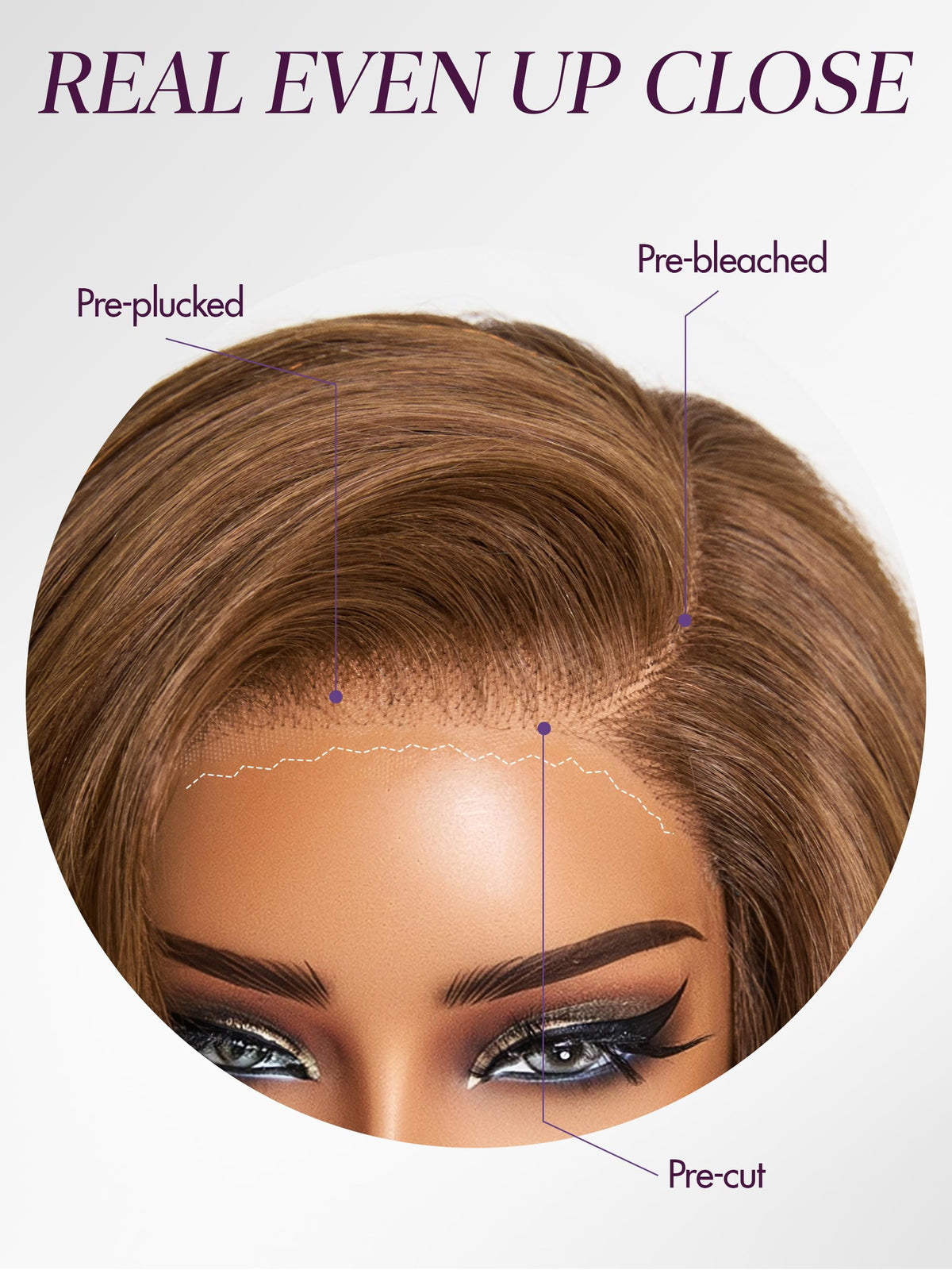 LUVME HAIR perruque courte pixie portée sur une modèle