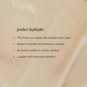 + Lux Unfiltered Lotion Auto-bronzante Graduel Santal 240g application sur la peau
