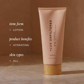 + Lux Unfiltered Lotion Auto-bronzante Graduel Santal 240g texture