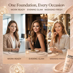 LUXE FOUNDATION Fond de Teint Adaptatif 30 ML texture après application