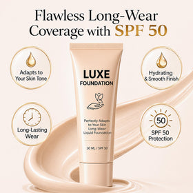 LUXE FOUNDATION Fond de Teint Adaptatif 30 ML texture crème