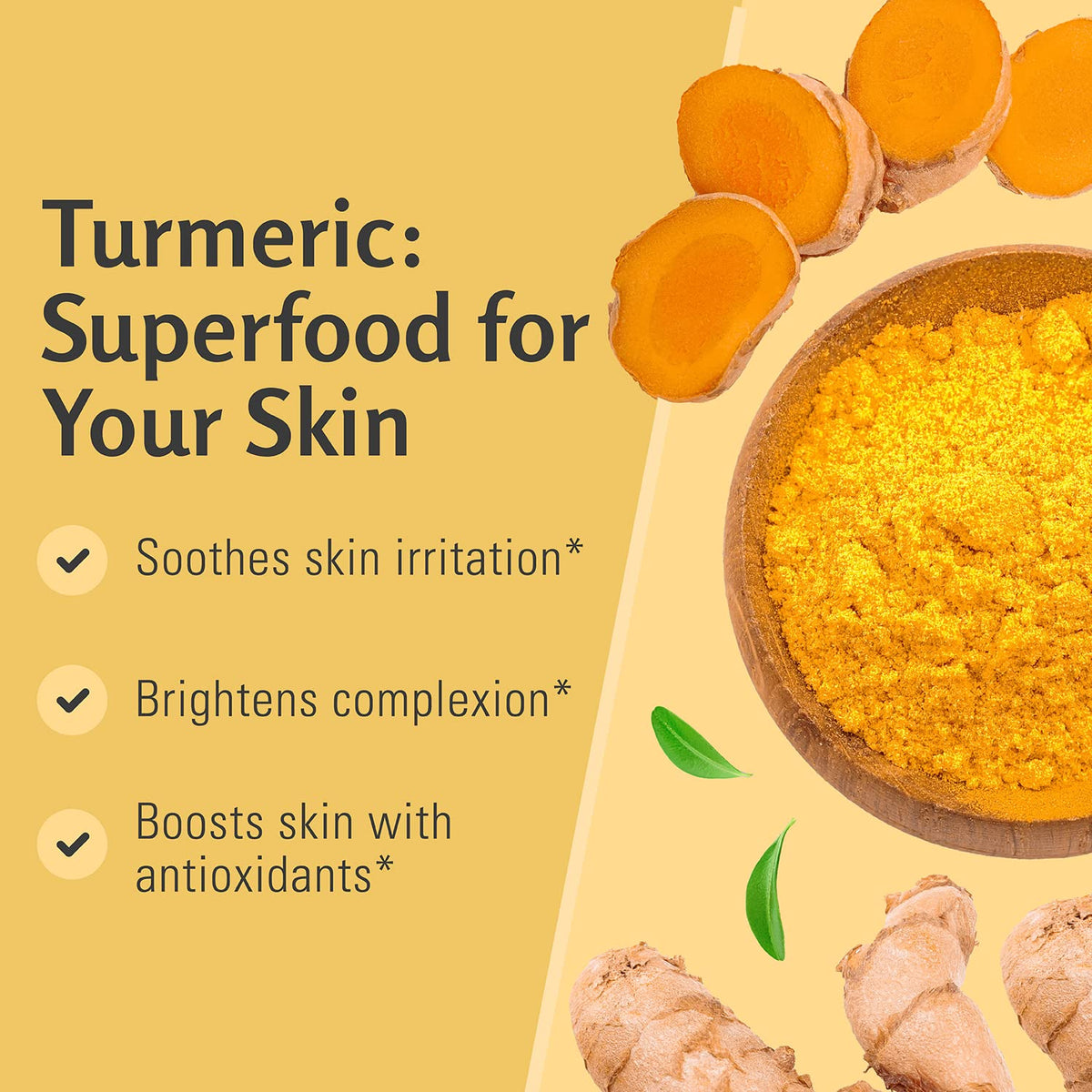 M3 Naturals Gommage corporel au curcuma en utilisation