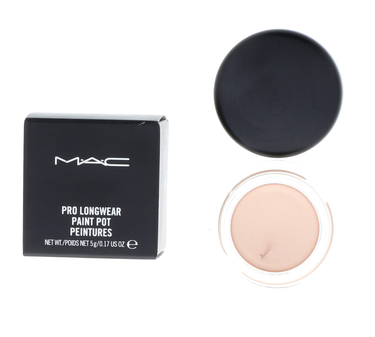 MAC Paint Pot Bare Study 59g ouvert montrant la texture crémeuse
