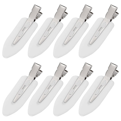 MADHOLLY clips à cheveux blancs, vue de face