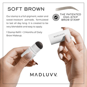 MADLUVV Brow Stamp Refill avec applicateur éponge