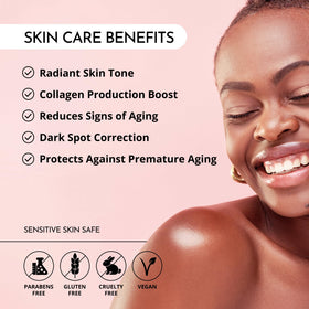 MAELOVE Glow Maker Sérum Vitamine C 15% application sur la peau