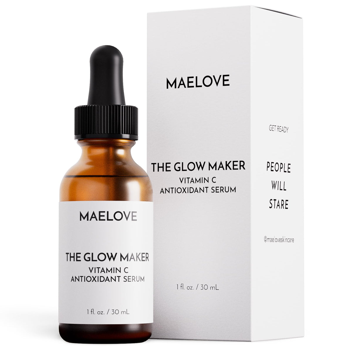 MAELOVE Glow Maker Sérum Vitamine C 15% bouteille avant