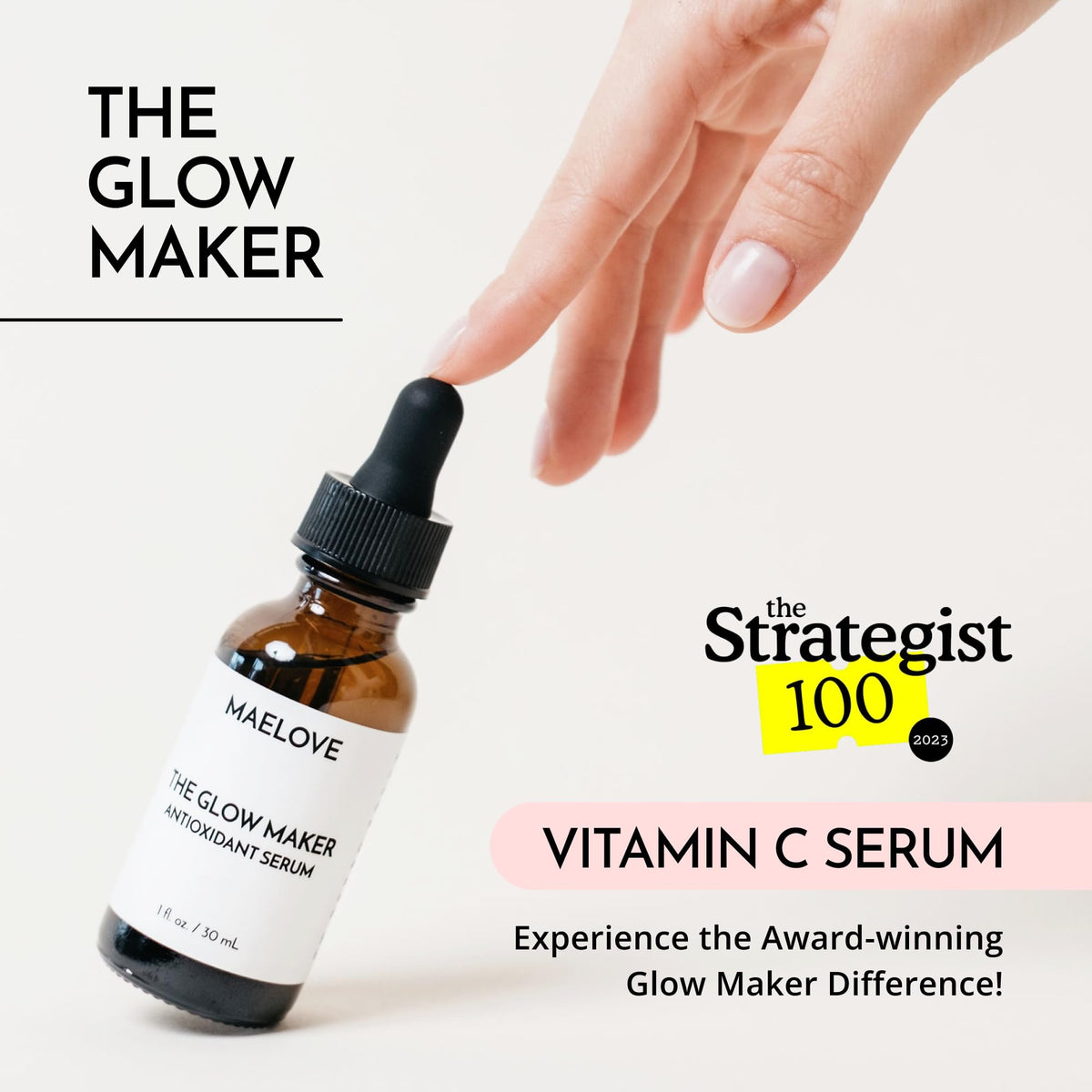 MAELOVE Glow Maker Sérum Vitamine C 15% texture légère