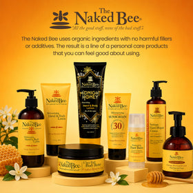 Mains appliquant la lotion hydratante Jasmin et Miel