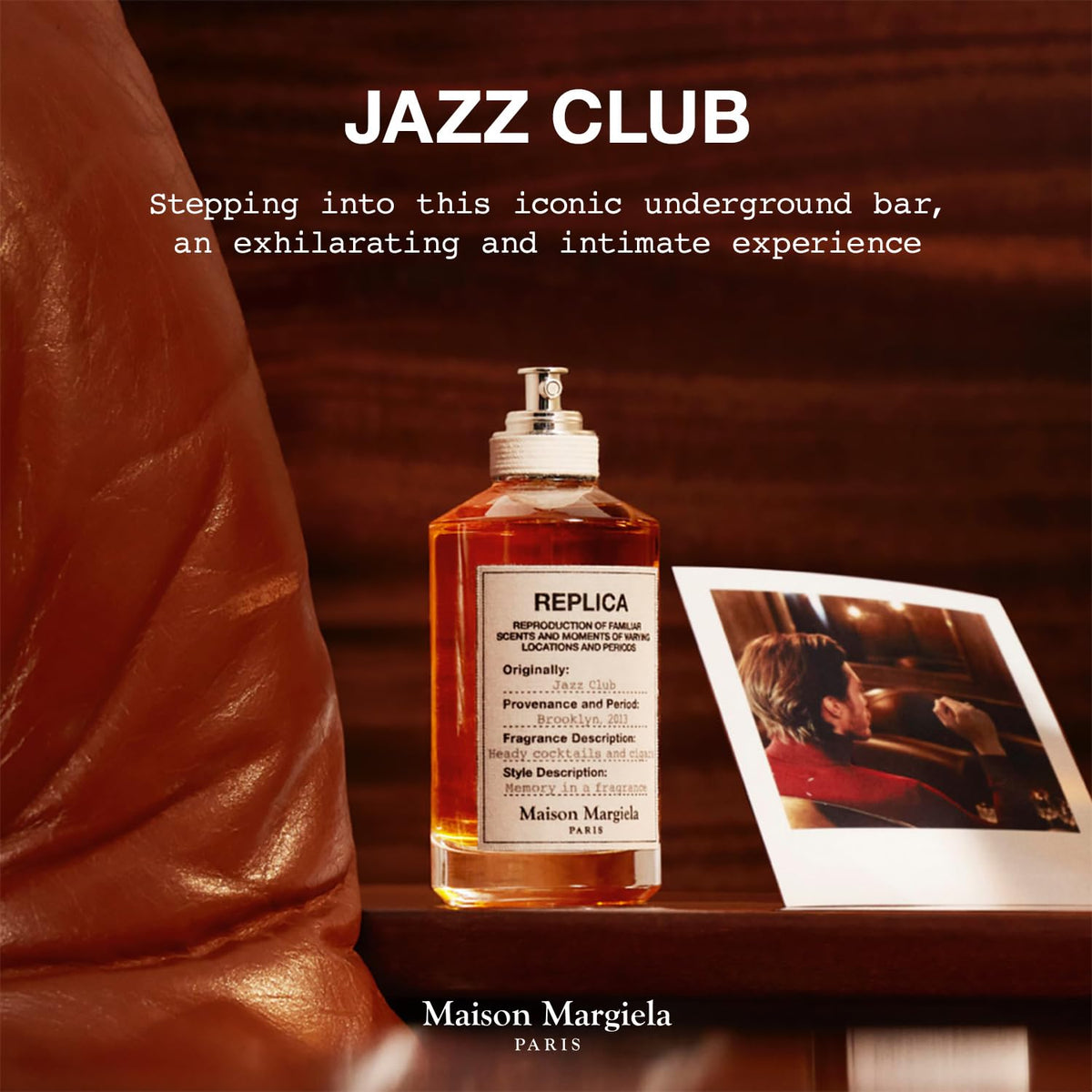 Maison Margiela Jazz Club Eau de Toilette 100ml en situation sur une table
