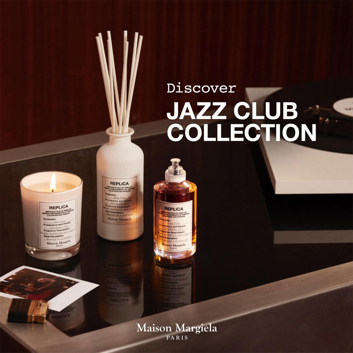 Maison Margiela Jazz Club Eau de Toilette 100ml sur un bureau