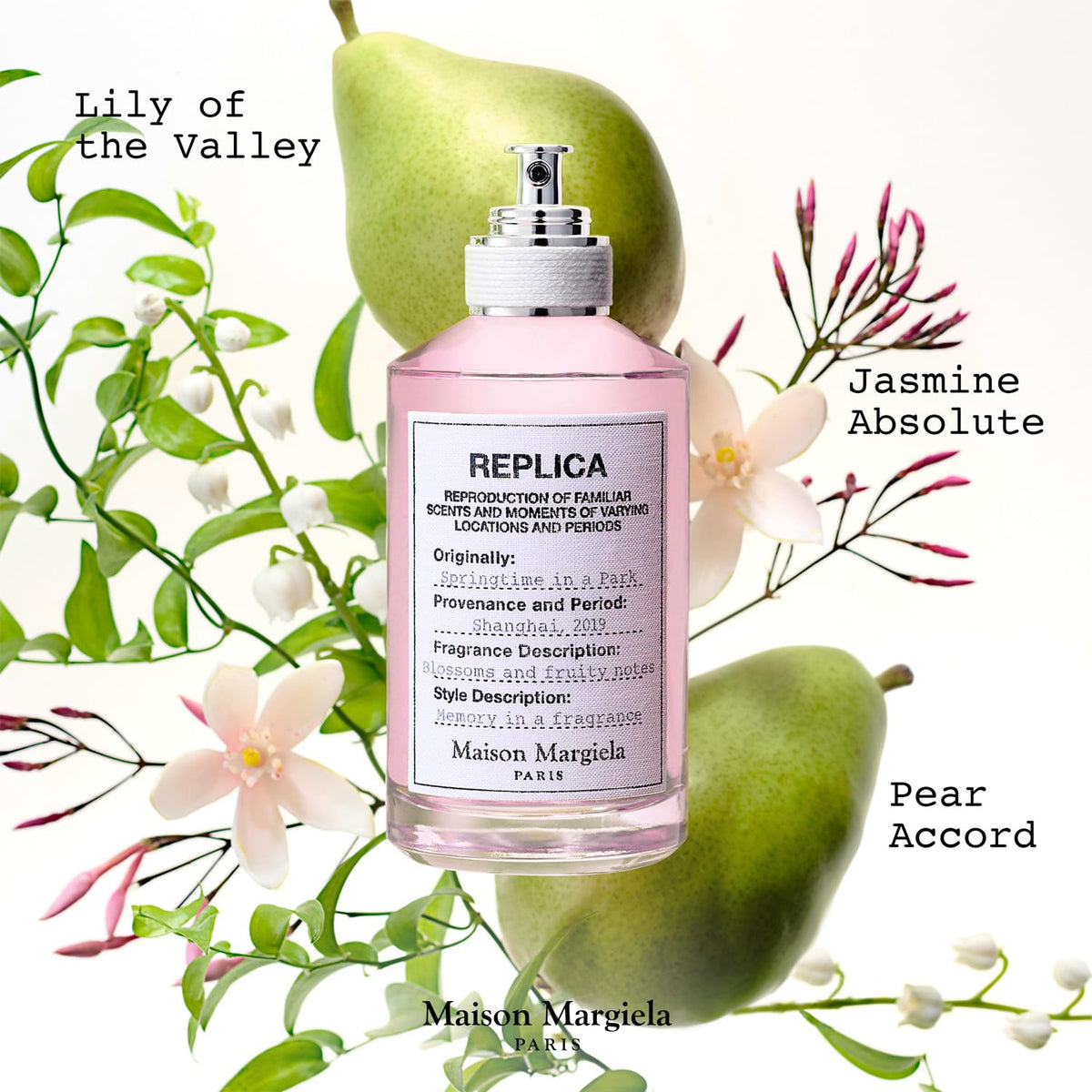 Maison Margiela Replica Springtime In A Park 100ml sur une table