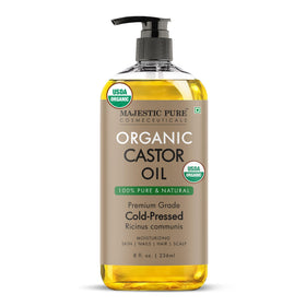 Majestic Pure Huile de Ricin Bio 236 ml vue avant
