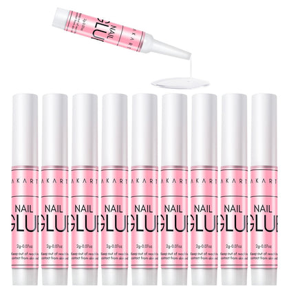Makartt colle à ongles 10 tubes de 2g avec emballage