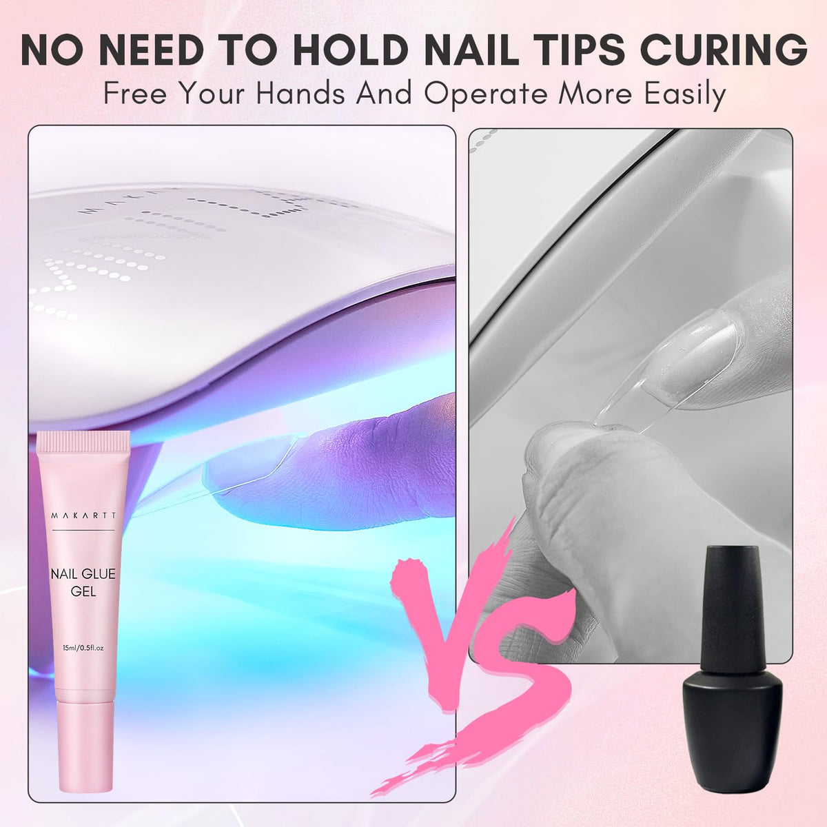 Makartt colle à ongles en gel 30ml, utilisation avec strass