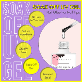 Makartt colle à ongles gel 3 en 1 15ml sur un fond neutre