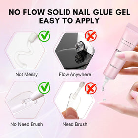 Makartt colle à ongles gel solide 15ML texture solide