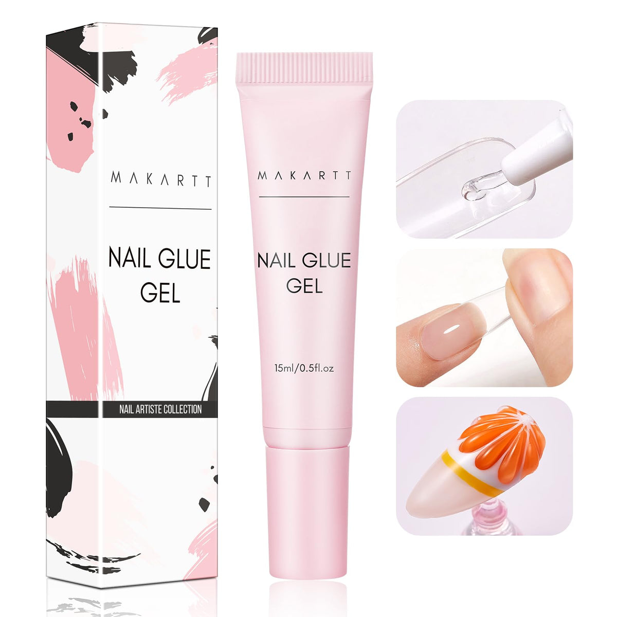 Makartt colle à ongles gel solide 15ML vue avant