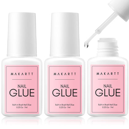 Makartt colle à ongles pinceau 7ML vue de face