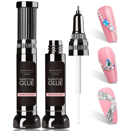 Makartt colle à strass pour ongles vue de face, tube de 41g